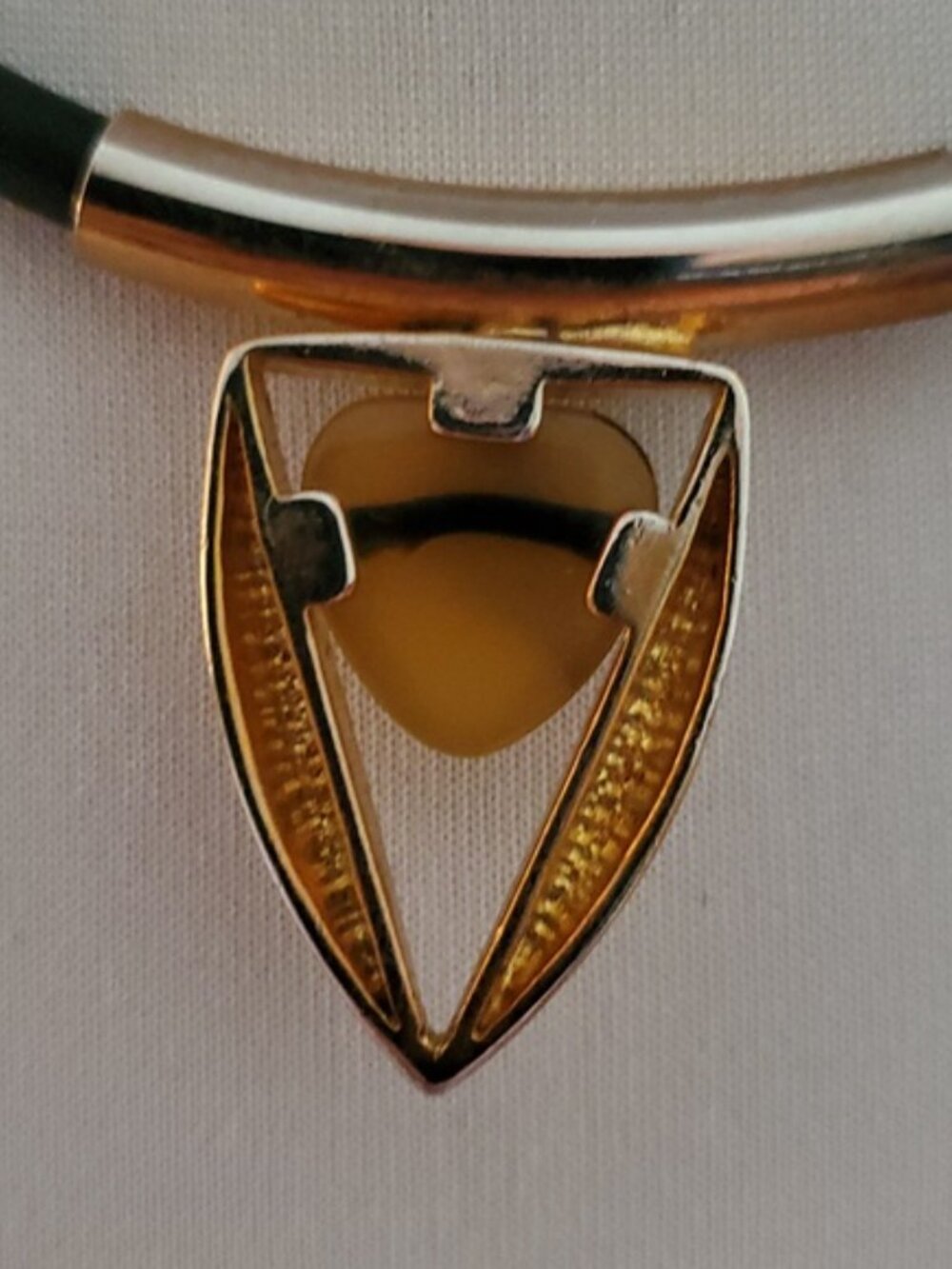 Cat's Eye Leather Corded Necklace - Picture 2 of 7